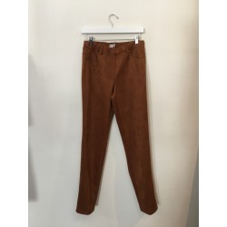 PANTALON SUÉDINE CAMEL