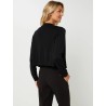 Gilet bord à bord coloris noir marque Diane Laury en viscose et polyester