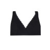 soutien-gorge brassiere lace trim people tree noir coton biologique elasthanne