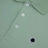 Polo modèle Lumigny Coloris vert clair ou bleu Marque FAGUO en coton biologique et coton recyclé