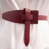 Ceinture en cuir à nouer Marque Cécile Wang Fabriqué en Italie