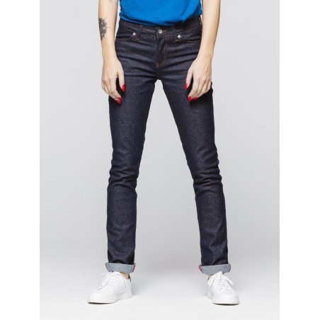 jean ajusté superdenimflex indigo brut