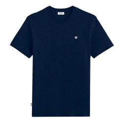 T-shirt homme bleu marine en coton marque COCORICO