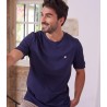 T-shirt homme bleu marine en coton marque COCORICO