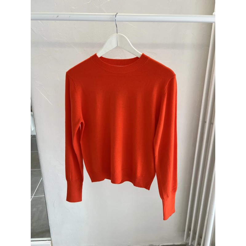 Pull maille en laine et polyamide