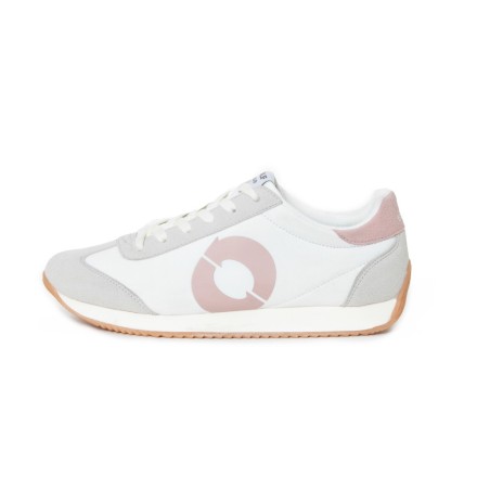 sneakers seventies white pink ecoalf en pet recycle et polyester biologique sorona