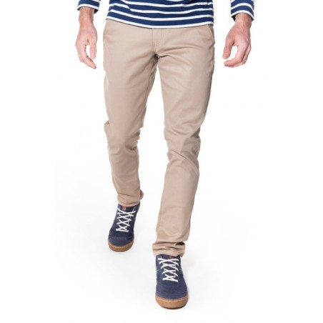 Chino Flexdenim Beige Marque 1083 en coton biologique