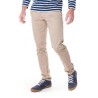 Chino Flexdenim Beige Marque 1083 en coton biologique