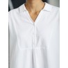 chemise thought charlotte blanc coton biologique modal