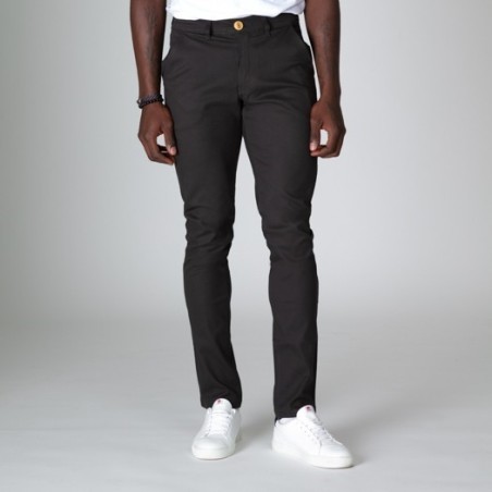 Chino Flexdenim Anthracite Marque 1083 en coton biologique